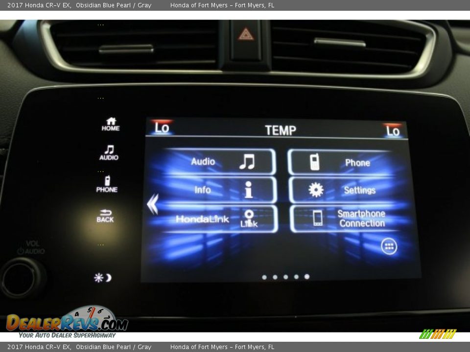 2017 Honda CR-V EX Obsidian Blue Pearl / Gray Photo #16