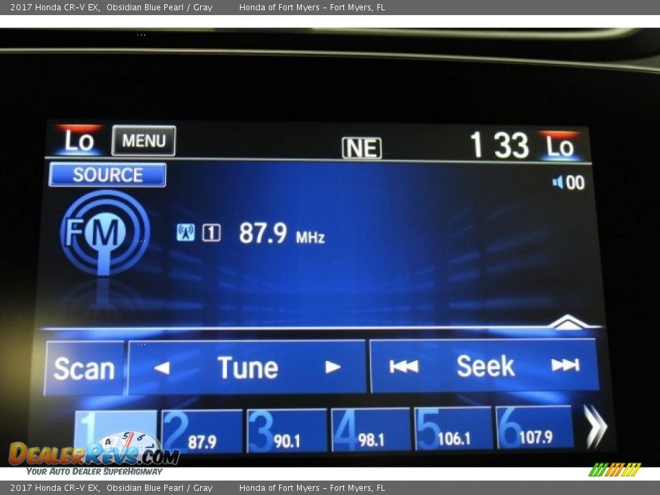 2017 Honda CR-V EX Obsidian Blue Pearl / Gray Photo #17