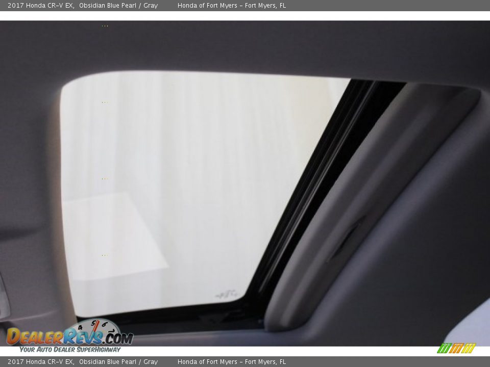 2017 Honda CR-V EX Obsidian Blue Pearl / Gray Photo #24