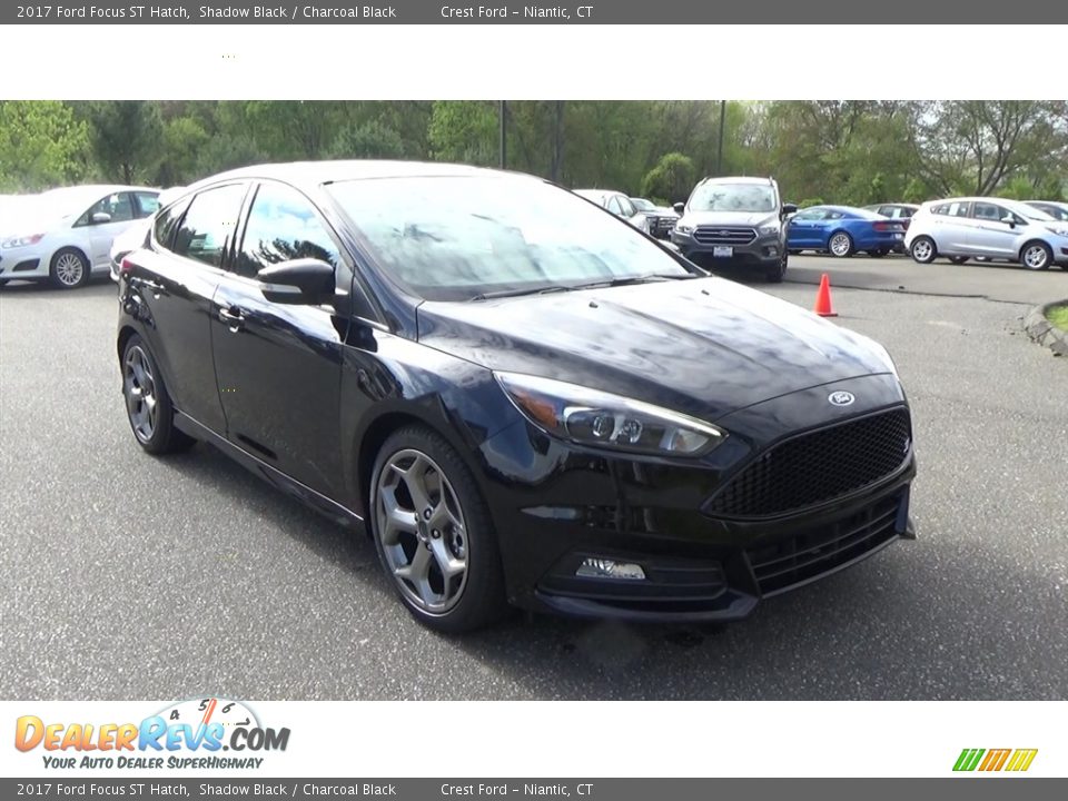 2017 Ford Focus ST Hatch Shadow Black / Charcoal Black Photo #1