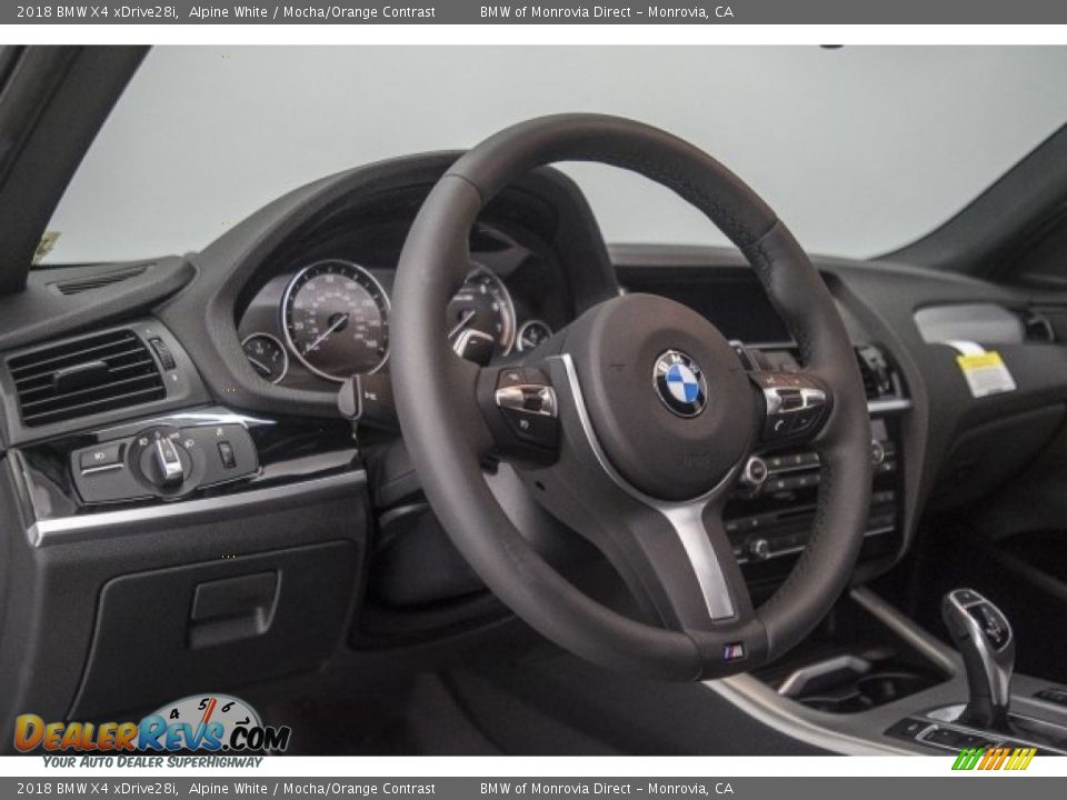 2018 BMW X4 xDrive28i Alpine White / Mocha/Orange Contrast Photo #5