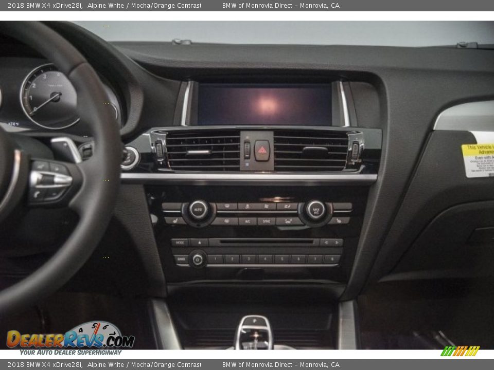 2018 BMW X4 xDrive28i Alpine White / Mocha/Orange Contrast Photo #6