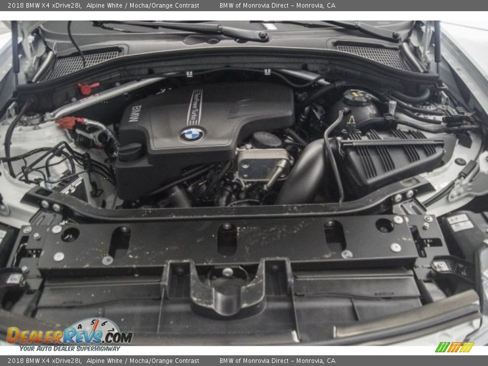 2018 BMW X4 xDrive28i Alpine White / Mocha/Orange Contrast Photo #8