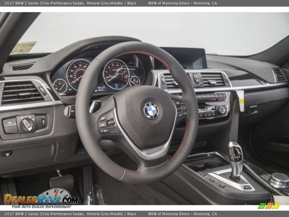 2017 BMW 3 Series 330e iPerfomance Sedan Mineral Grey Metallic / Black Photo #5