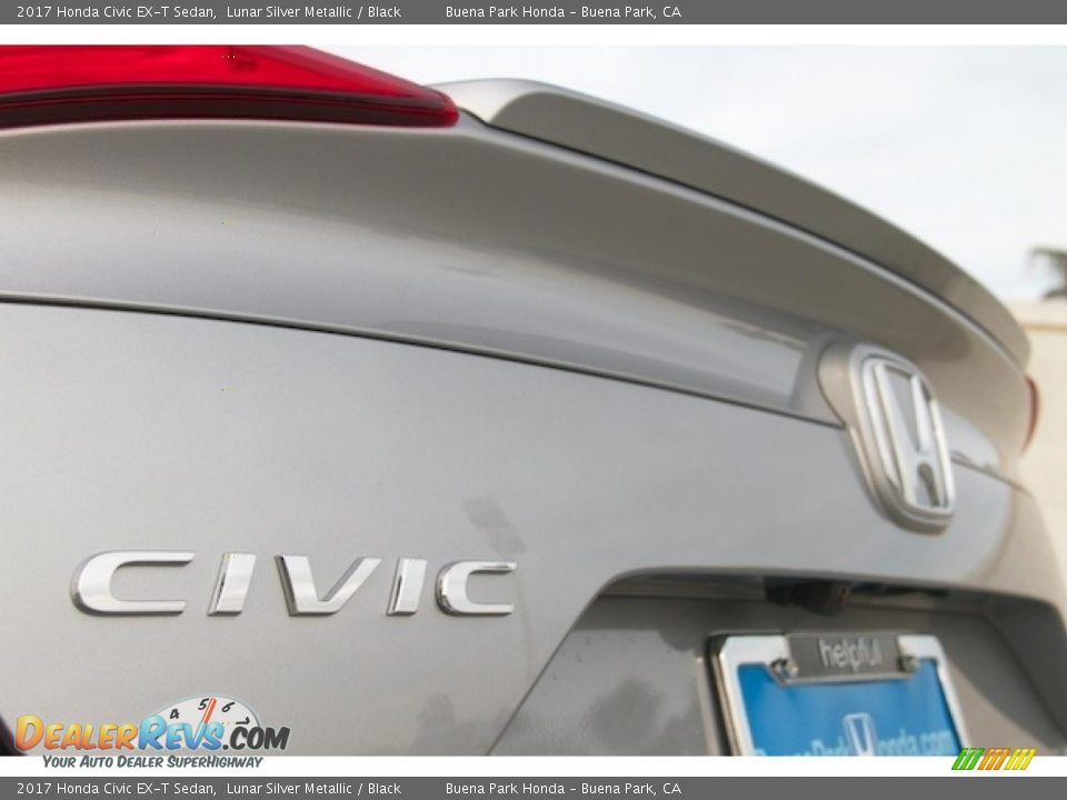 2017 Honda Civic EX-T Sedan Lunar Silver Metallic / Black Photo #3