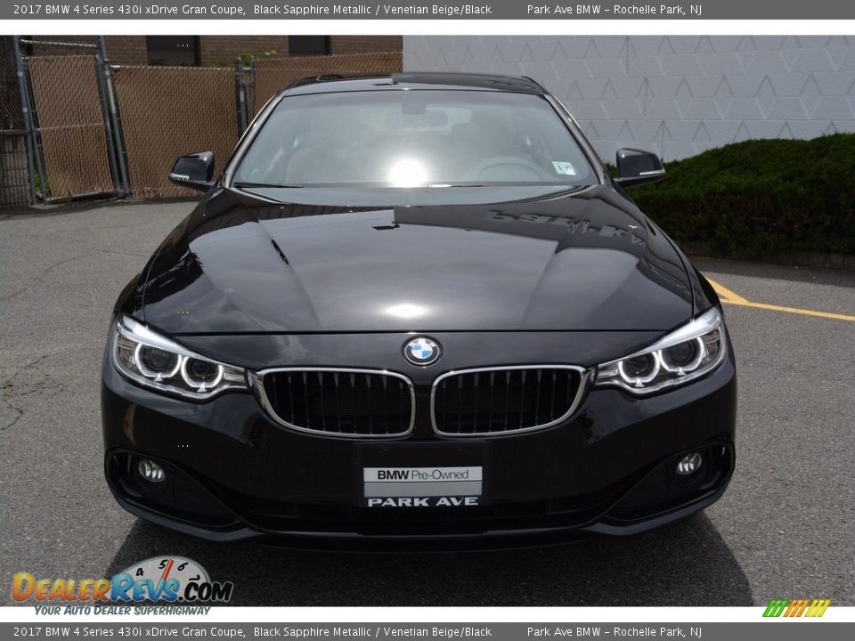 2017 BMW 4 Series 430i xDrive Gran Coupe Black Sapphire Metallic / Venetian Beige/Black Photo #7