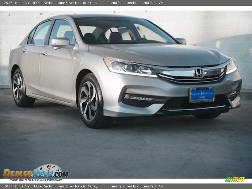 2017 Honda Accord EX-L Sedan Lunar Silver Metallic / Gray Photo #1