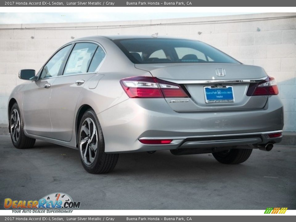 2017 Honda Accord EX-L Sedan Lunar Silver Metallic / Gray Photo #2