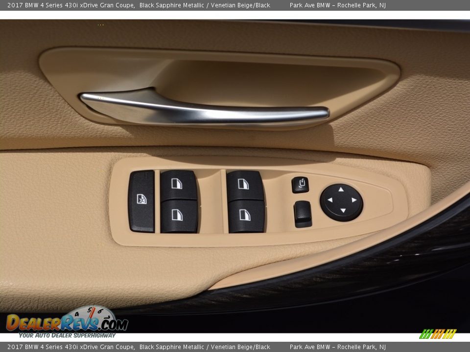 2017 BMW 4 Series 430i xDrive Gran Coupe Black Sapphire Metallic / Venetian Beige/Black Photo #9