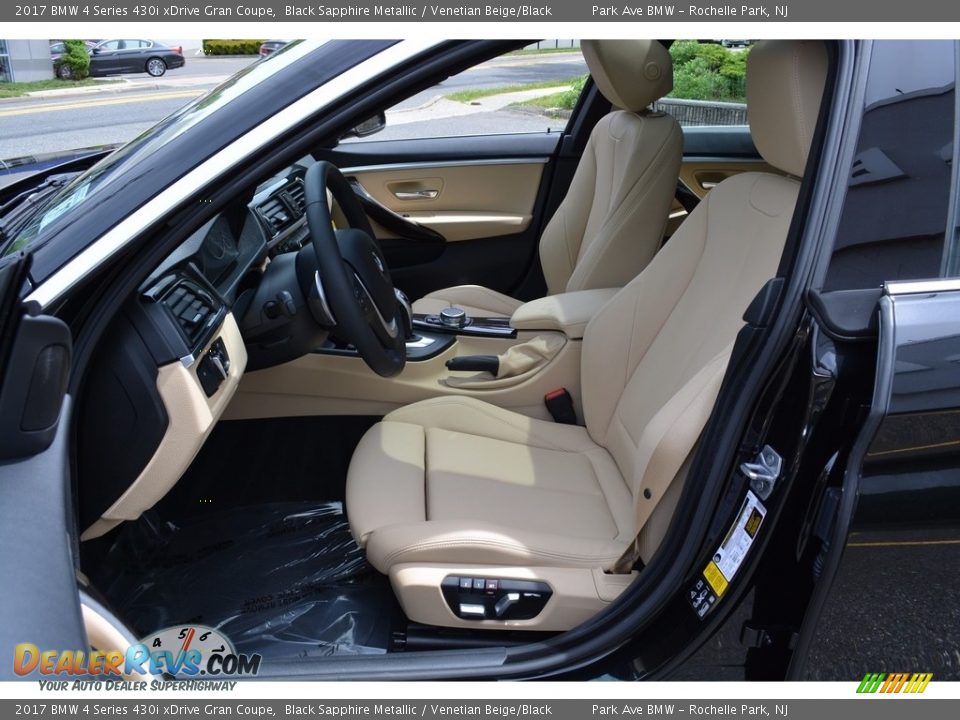 2017 BMW 4 Series 430i xDrive Gran Coupe Black Sapphire Metallic / Venetian Beige/Black Photo #11