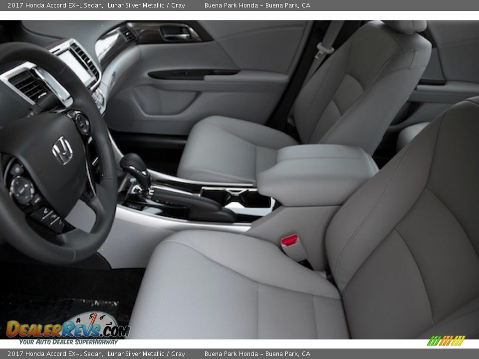 2017 Honda Accord EX-L Sedan Lunar Silver Metallic / Gray Photo #9