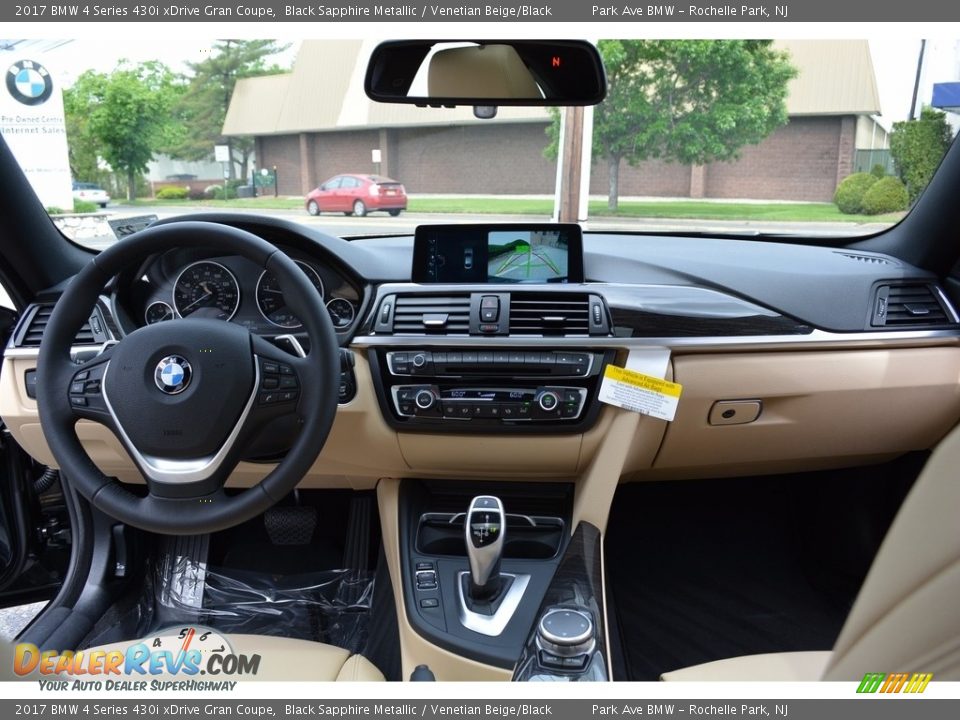 2017 BMW 4 Series 430i xDrive Gran Coupe Black Sapphire Metallic / Venetian Beige/Black Photo #15