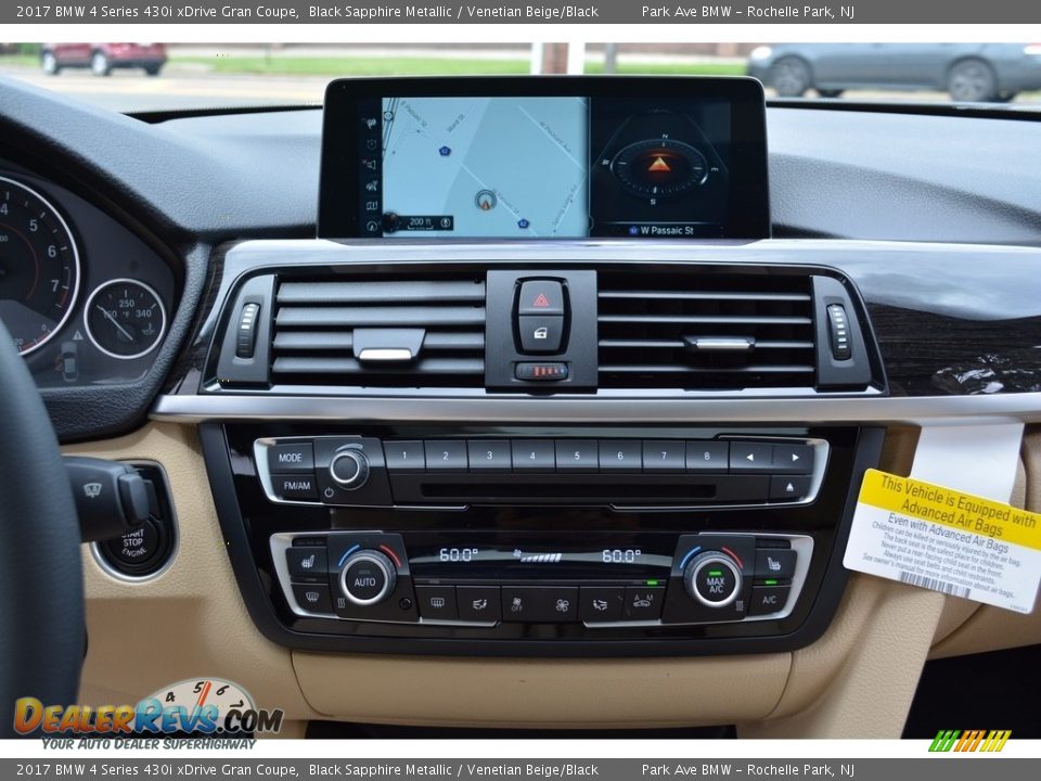 2017 BMW 4 Series 430i xDrive Gran Coupe Black Sapphire Metallic / Venetian Beige/Black Photo #16