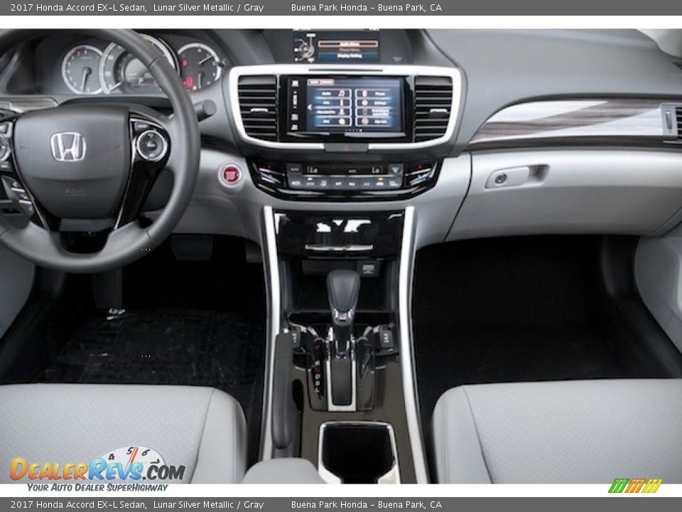 2017 Honda Accord EX-L Sedan Lunar Silver Metallic / Gray Photo #13