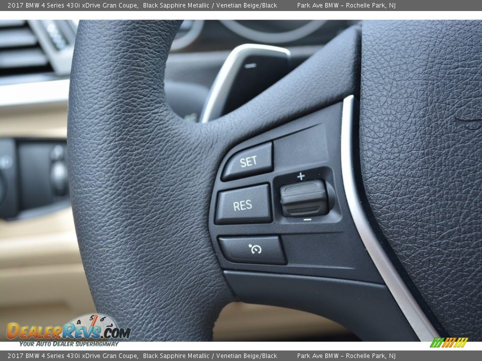2017 BMW 4 Series 430i xDrive Gran Coupe Black Sapphire Metallic / Venetian Beige/Black Photo #19