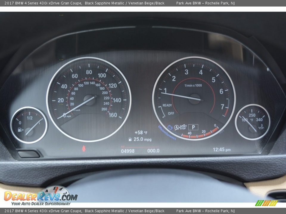 2017 BMW 4 Series 430i xDrive Gran Coupe Black Sapphire Metallic / Venetian Beige/Black Photo #21