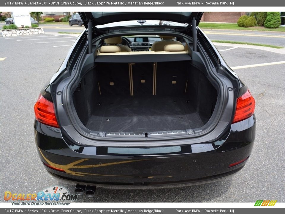 2017 BMW 4 Series 430i xDrive Gran Coupe Black Sapphire Metallic / Venetian Beige/Black Photo #22