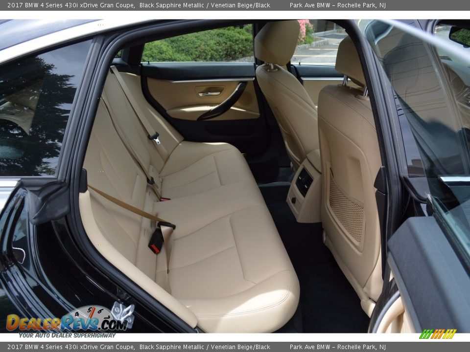 2017 BMW 4 Series 430i xDrive Gran Coupe Black Sapphire Metallic / Venetian Beige/Black Photo #25