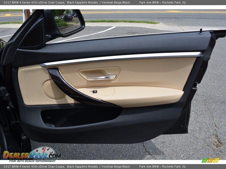 2017 BMW 4 Series 430i xDrive Gran Coupe Black Sapphire Metallic / Venetian Beige/Black Photo #26