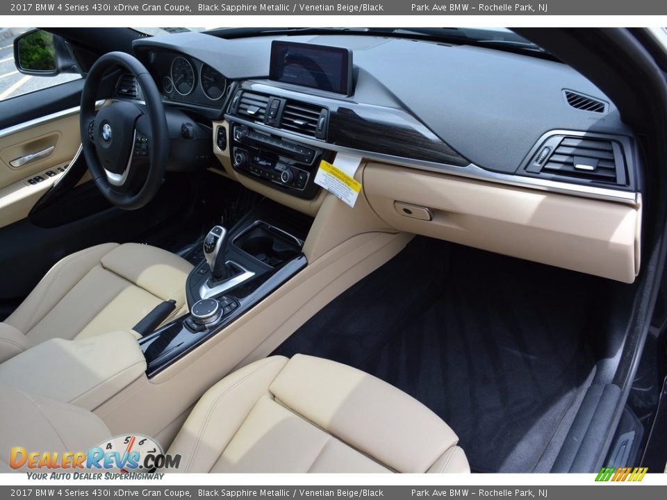 2017 BMW 4 Series 430i xDrive Gran Coupe Black Sapphire Metallic / Venetian Beige/Black Photo #27