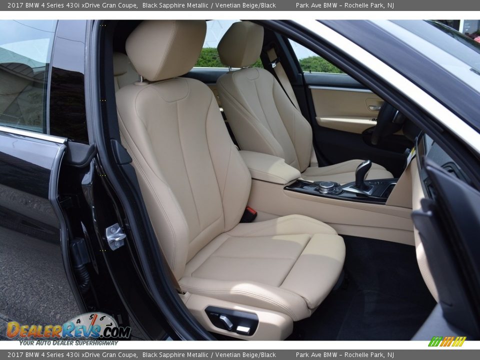 2017 BMW 4 Series 430i xDrive Gran Coupe Black Sapphire Metallic / Venetian Beige/Black Photo #29