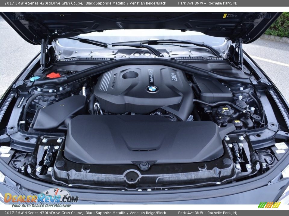 2017 BMW 4 Series 430i xDrive Gran Coupe Black Sapphire Metallic / Venetian Beige/Black Photo #30
