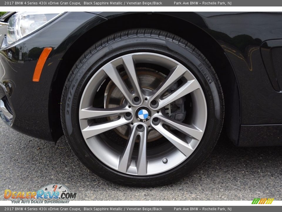 2017 BMW 4 Series 430i xDrive Gran Coupe Black Sapphire Metallic / Venetian Beige/Black Photo #32