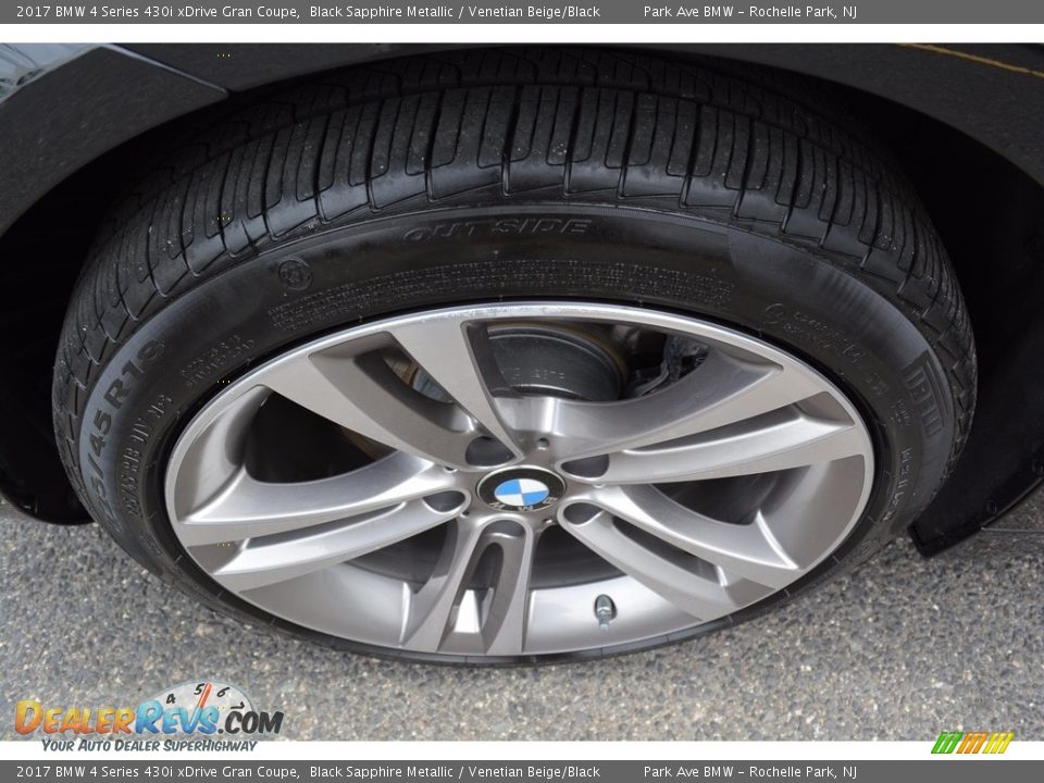 2017 BMW 4 Series 430i xDrive Gran Coupe Black Sapphire Metallic / Venetian Beige/Black Photo #33