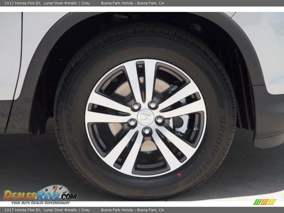 2017 Honda Pilot EX Lunar Silver Metallic / Gray Photo #5