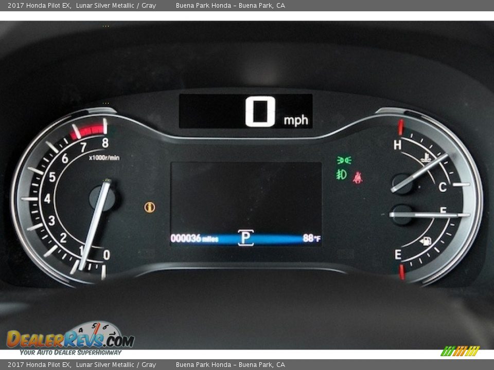 2017 Honda Pilot EX Lunar Silver Metallic / Gray Photo #18