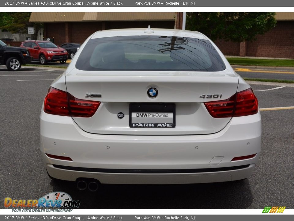 2017 BMW 4 Series 430i xDrive Gran Coupe Alpine White / Black Photo #4