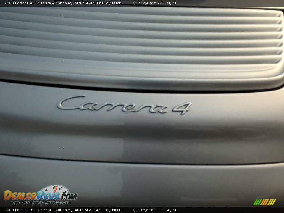 2000 Porsche 911 Carrera 4 Cabriolet Arctic Silver Metallic / Black Photo #6
