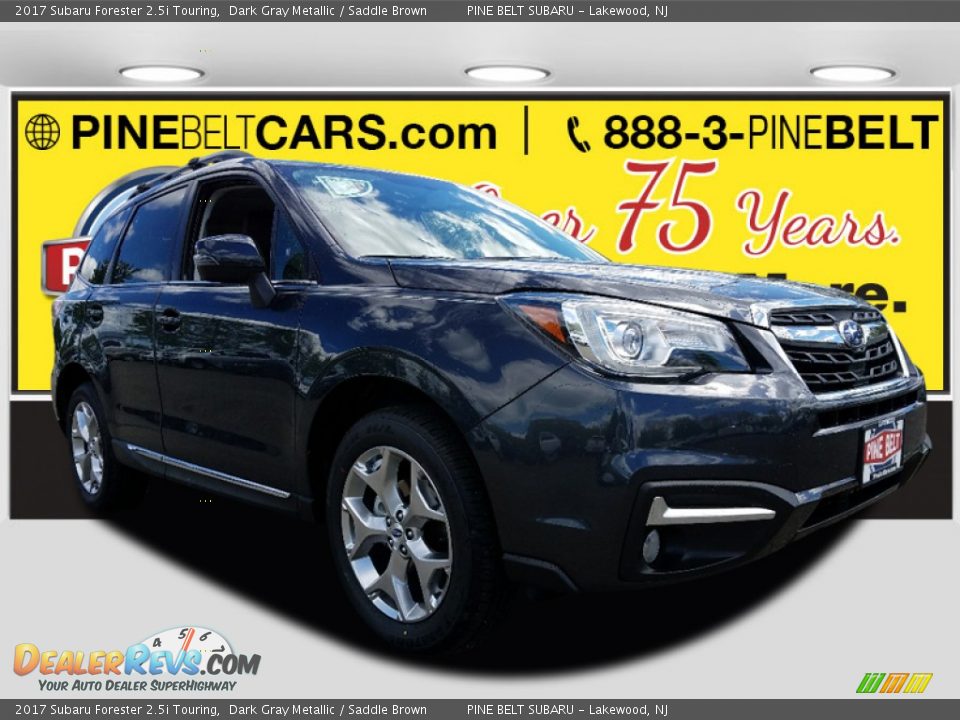2017 Subaru Forester 2.5i Touring Dark Gray Metallic / Saddle Brown Photo #1