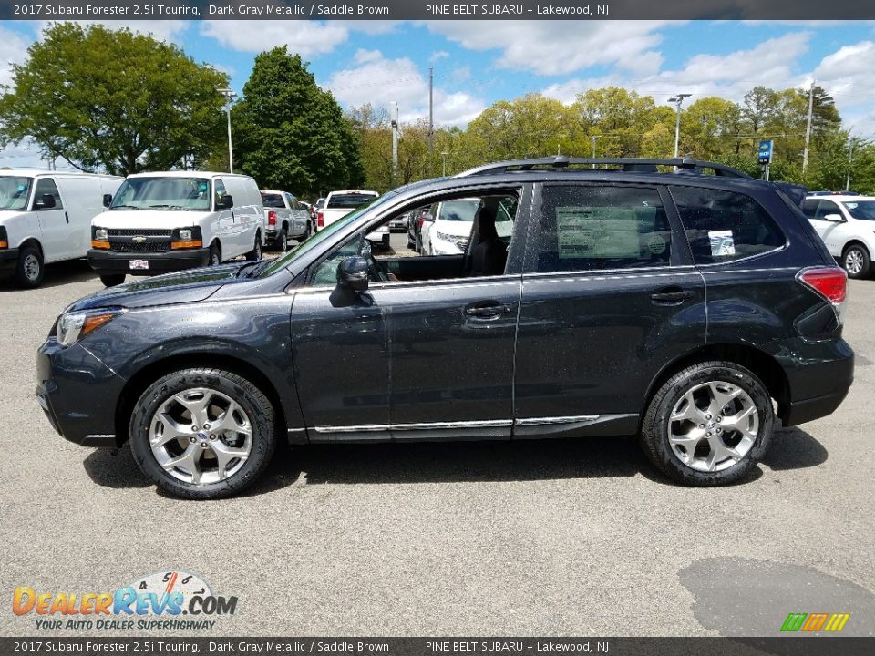 2017 Subaru Forester 2.5i Touring Dark Gray Metallic / Saddle Brown Photo #3