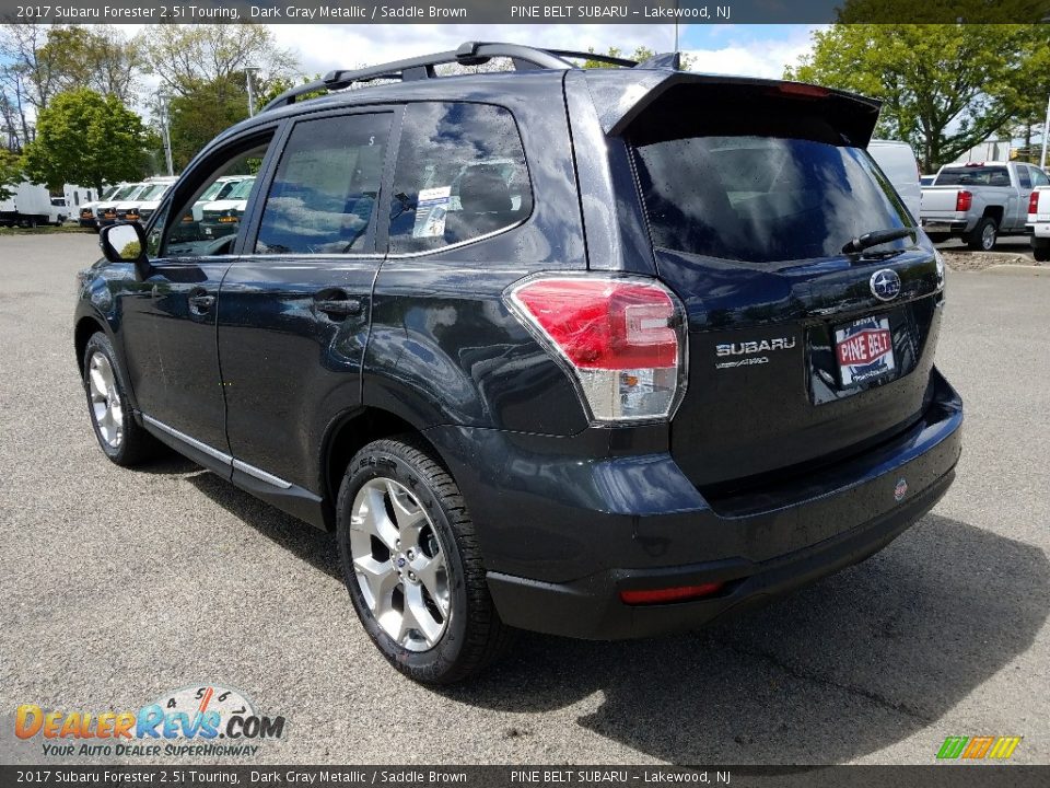 2017 Subaru Forester 2.5i Touring Dark Gray Metallic / Saddle Brown Photo #4