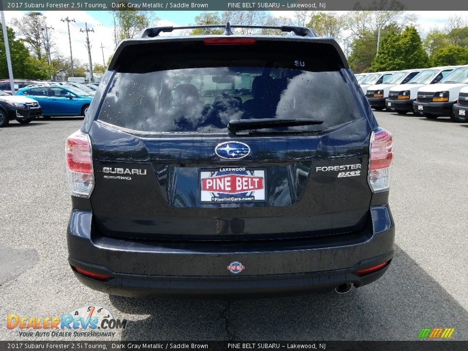 2017 Subaru Forester 2.5i Touring Dark Gray Metallic / Saddle Brown Photo #5