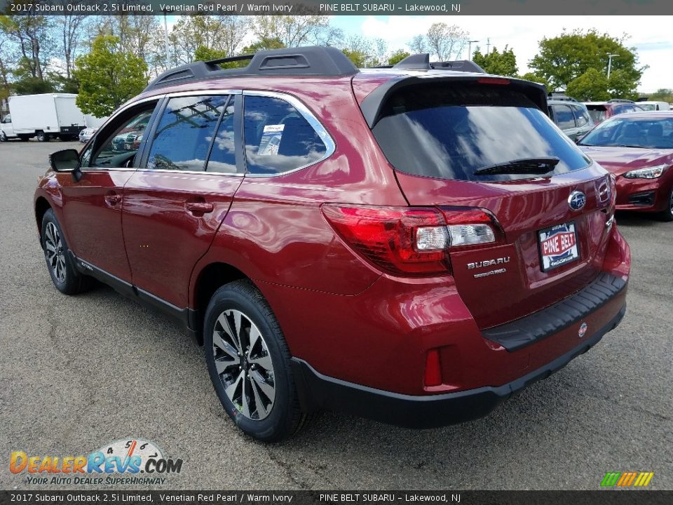 2017 Subaru Outback 2.5i Limited Venetian Red Pearl / Warm Ivory Photo #4