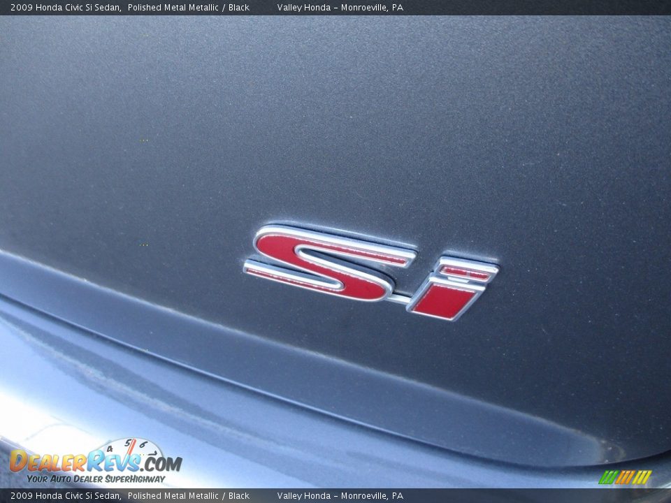 2009 Honda Civic Si Sedan Polished Metal Metallic / Black Photo #7