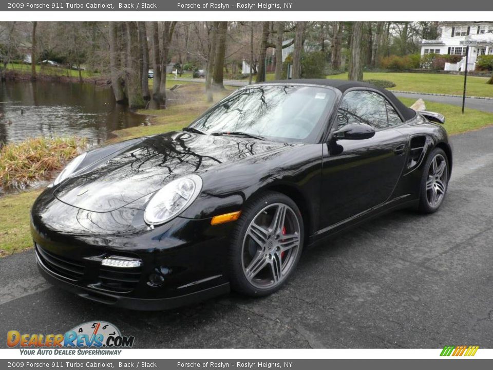 2009 Porsche 911 Turbo Cabriolet Black / Black Photo #1