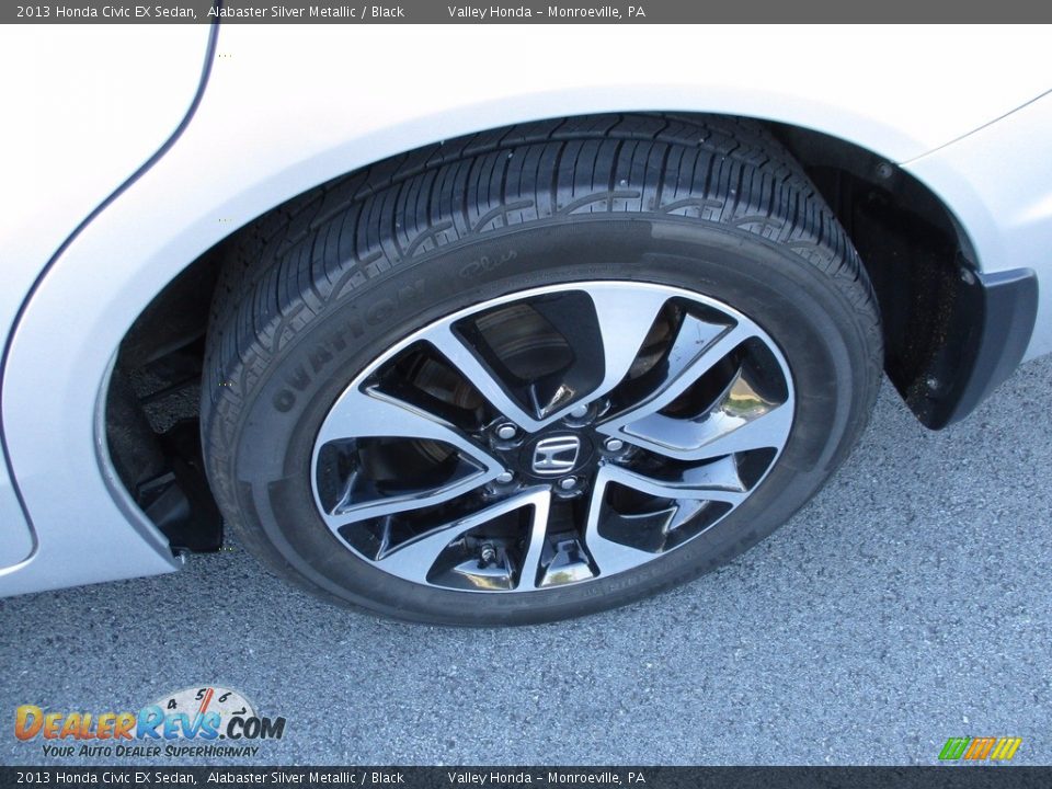 2013 Honda Civic EX Sedan Alabaster Silver Metallic / Black Photo #3