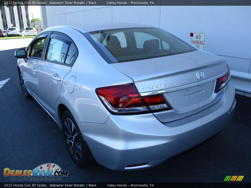 2013 Honda Civic EX Sedan Alabaster Silver Metallic / Black Photo #4