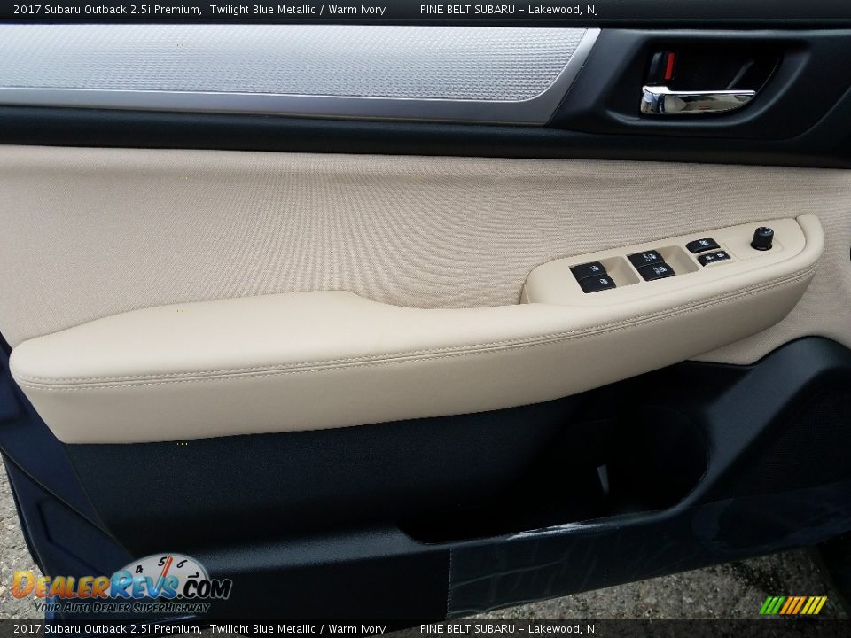2017 Subaru Outback 2.5i Premium Twilight Blue Metallic / Warm Ivory Photo #8
