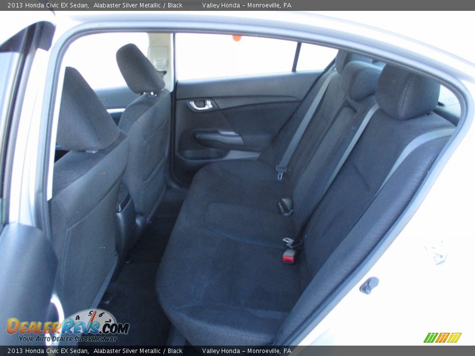 2013 Honda Civic EX Sedan Alabaster Silver Metallic / Black Photo #13