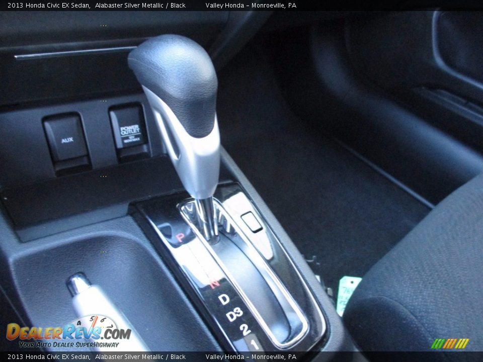 2013 Honda Civic EX Sedan Alabaster Silver Metallic / Black Photo #15