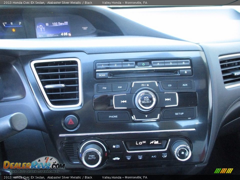 2013 Honda Civic EX Sedan Alabaster Silver Metallic / Black Photo #16