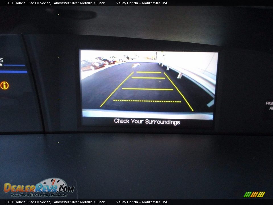 2013 Honda Civic EX Sedan Alabaster Silver Metallic / Black Photo #18