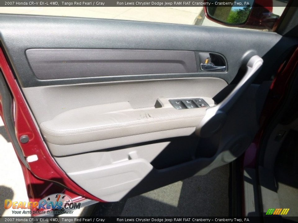 2007 Honda CR-V EX-L 4WD Tango Red Pearl / Gray Photo #16