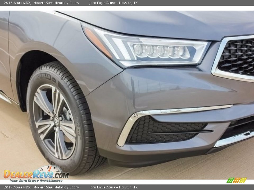 2017 Acura MDX Modern Steel Metallic / Ebony Photo #10