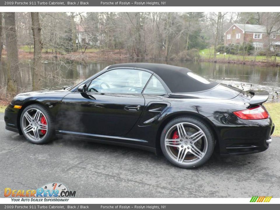 2009 Porsche 911 Turbo Cabriolet Black / Black Photo #3