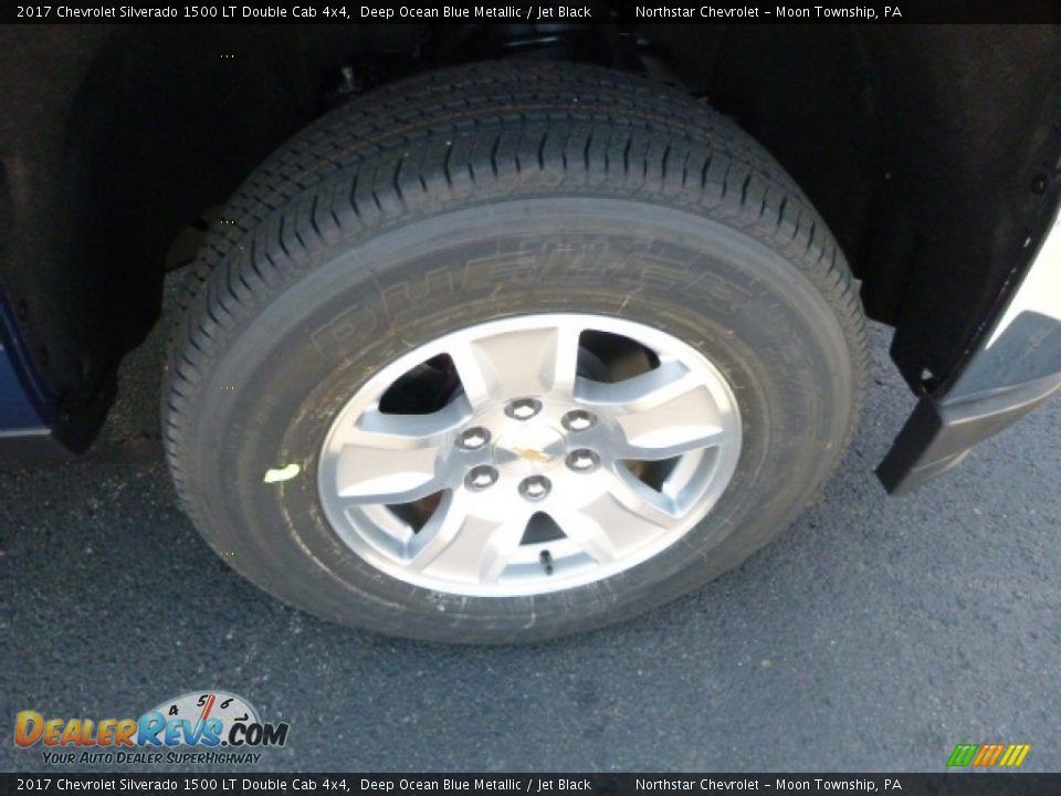 2017 Chevrolet Silverado 1500 LT Double Cab 4x4 Deep Ocean Blue Metallic / Jet Black Photo #8